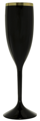 Taça de Champagne com Borda Metalizada | Produtos | WD Personalizados
